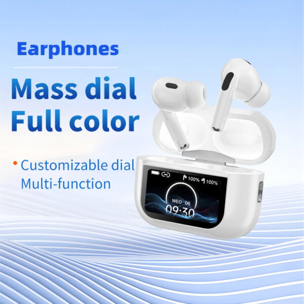 A9 Pro Digital Display Case Airpods Ancenc Touch Screen Wireless Earbuds