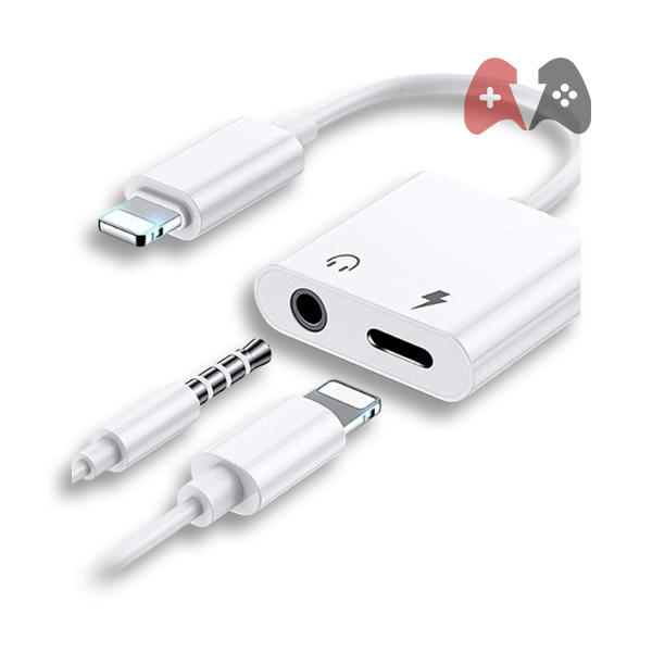 2-in-1 Dual Lightning Headphone Adapter Cable