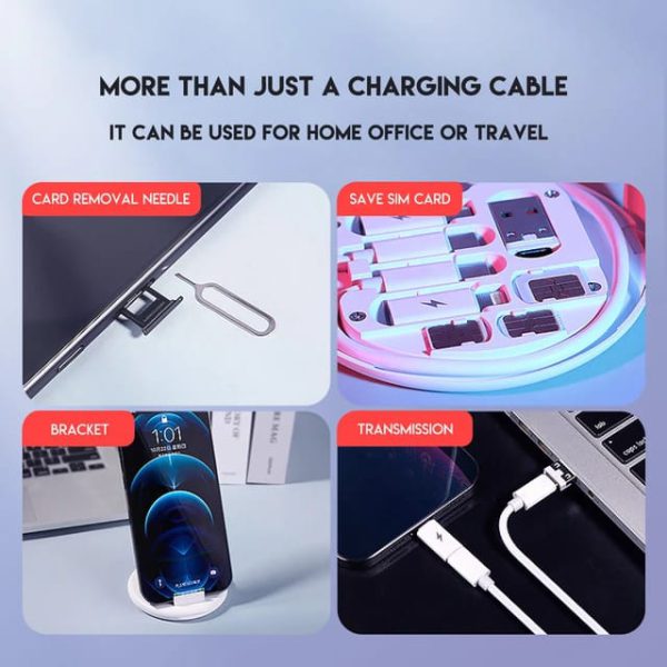 (5 In 1) Data Cable Set 60w Fast Charging