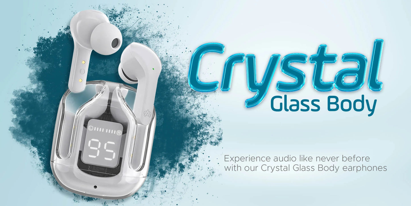 Air 31 Bluetooth Earbuds Wireless Crystal Transparent