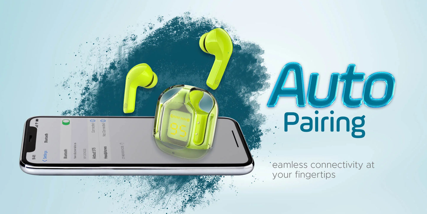 Air 31 Bluetooth Earbuds Wireless Crystal Transparent