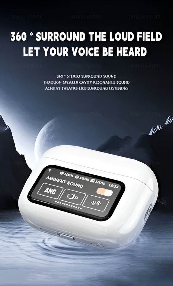 A9 Pro Digital Display Case Airpods Ancenc Touch Screen Wireless Earbuds