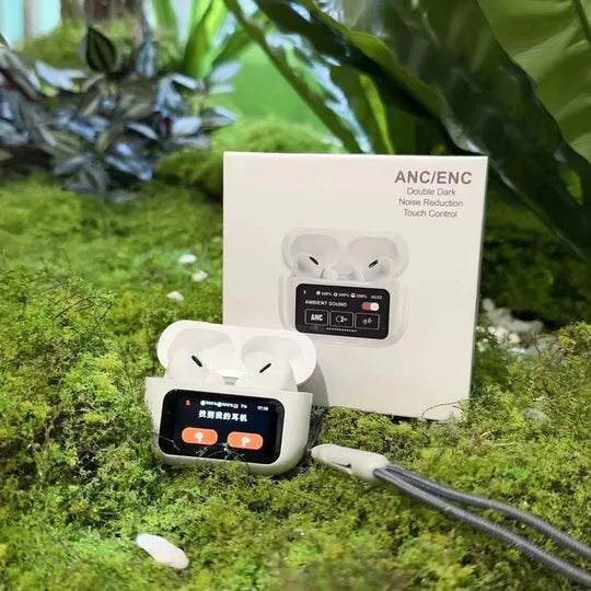 A9 Pro Digital Display Case Airpods Ancenc Touch Screen Wireless Earbuds