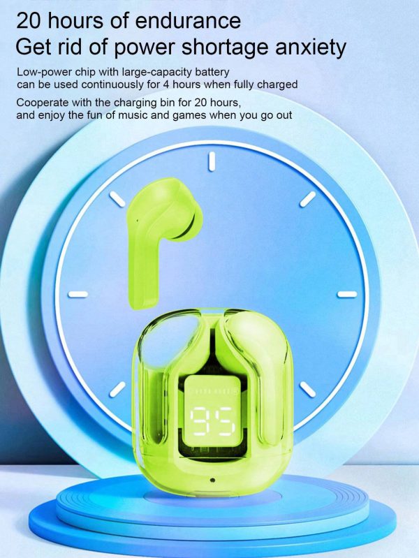 Air 31 Bluetooth Earbuds Wireless Crystal Transparent