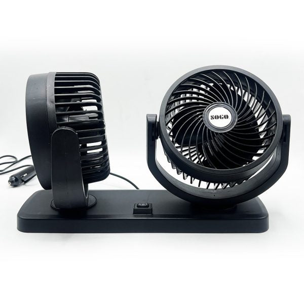 Car Cooling Fan With Dual Head