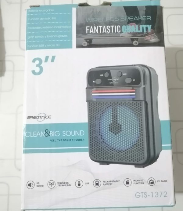 GTS 1372 Portable Bluetooth Wireless Speaker