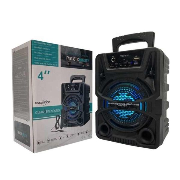 Gts 1637 Portable Bluetooth Wireless Speaker