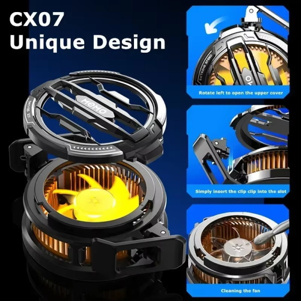 Memo Cx07 Mobile Phone Magnetic Cooling Fan