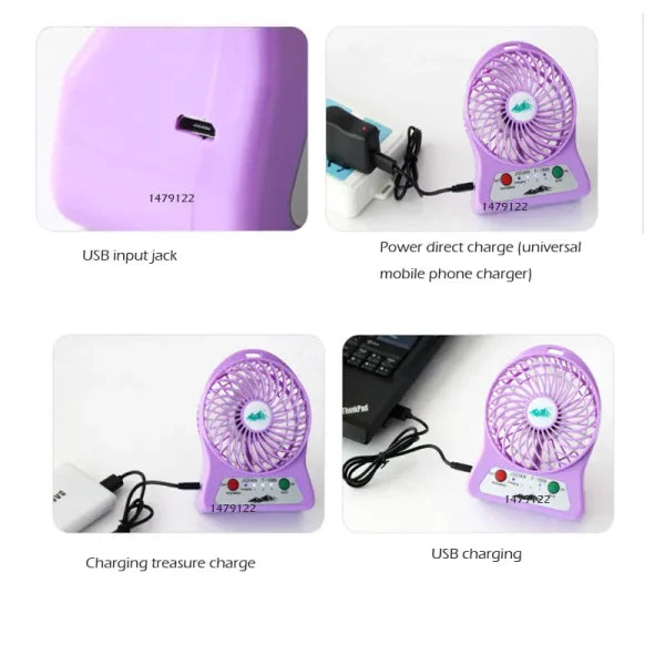 Portable Mini Usb Fan Rechargeable