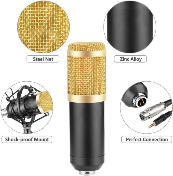Professional Condenser Microphone – Podcast Mic Set Condenser Microphone