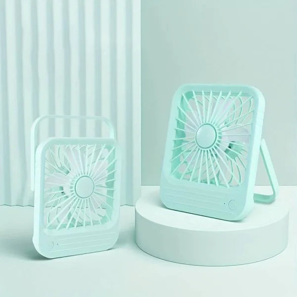 Quite Hanging Desk Fan, Mini Usb Rechargeable Fan