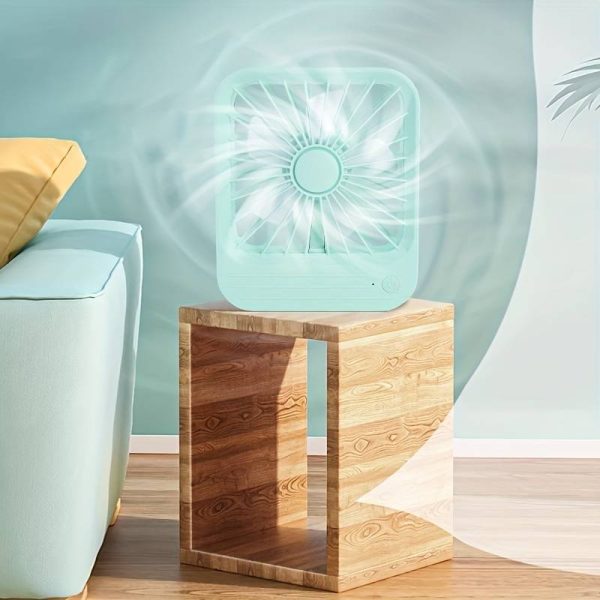 Quite Hanging Desk Fan, Mini Usb Rechargeable Fan