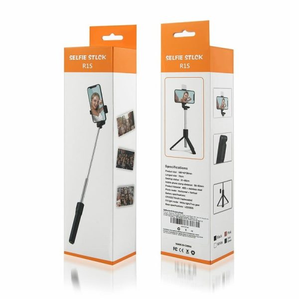 Selfie Stick With Light And Tripod R1s