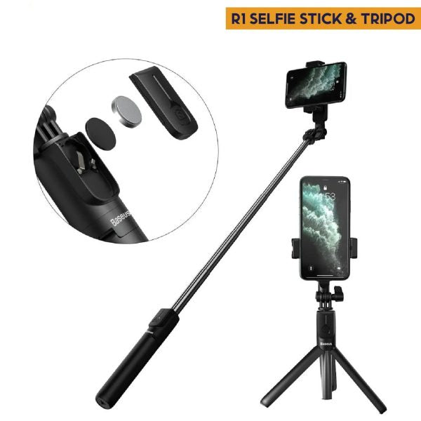 Selfie Stick With Light And Tripod R1s