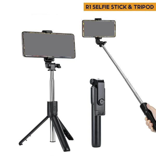 Selfie Stick With Light And Tripod R1s