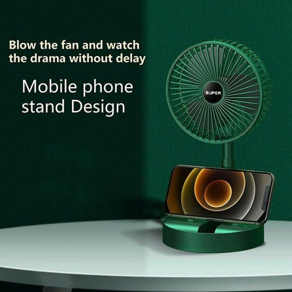 Telescopic Folding Fan Summer Silent Desktop Retractable Fan
