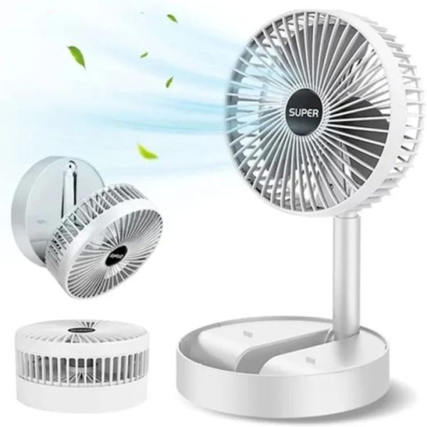 Telescopic Folding Fan Summer Silent Desktop Retractable Fan