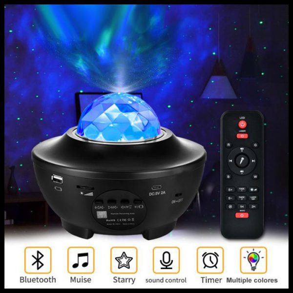 Starry Projector Light Galaxy Speaker