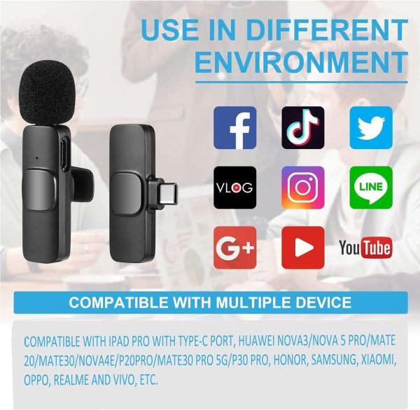 Wireless Mic K9 Dual Microphone