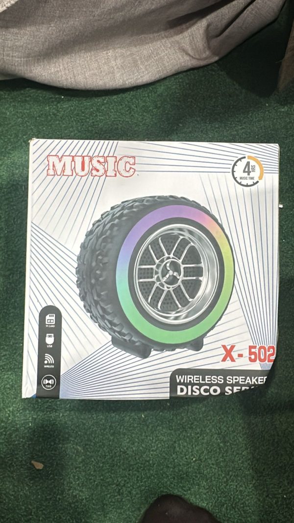 X-502 Rgb Wheel-shaped Wireless Speaker