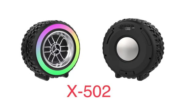 X-502 Rgb Wheel-shaped Wireless Speaker