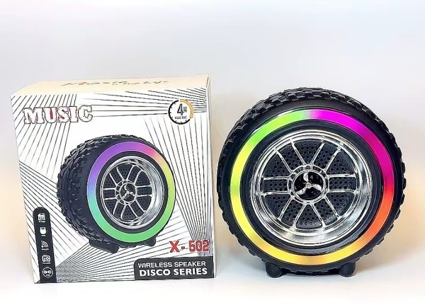 X-502 Rgb Wheel-shaped Wireless Speaker