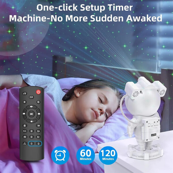 Astronaut Galaxy Projector Lamp Starry Star Bluetooth Speaker