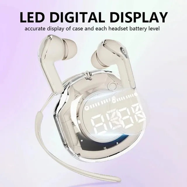 Air 39 Bluetooth Earbuds Wireless Crystal Transparent