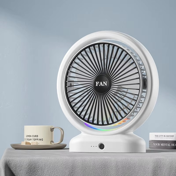 Desktop Fan Rechargeable, Mini Table Fan