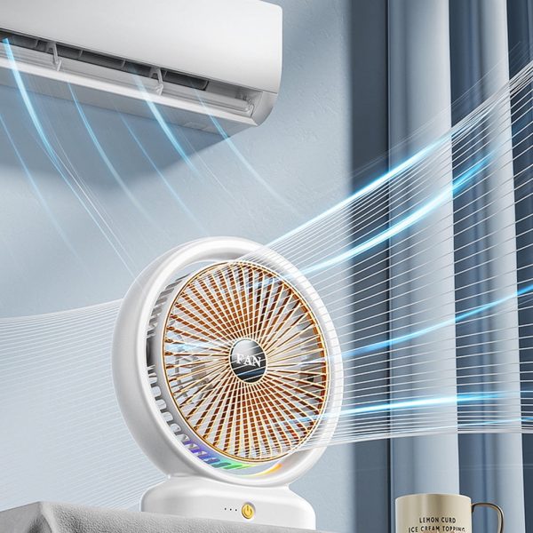 Desktop Fan Rechargeable, Mini Table Fan