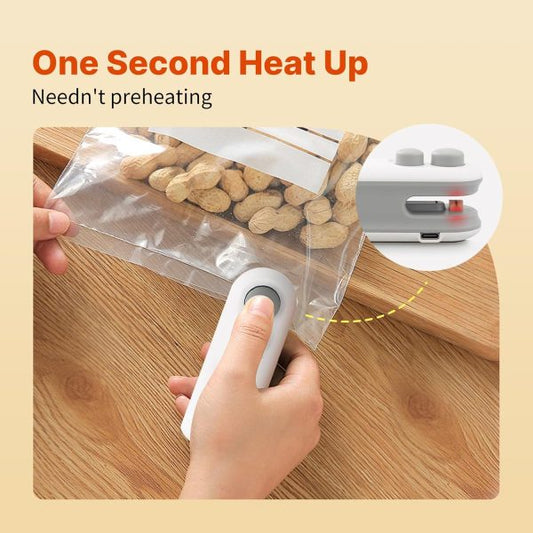2-in-1 USB Rechargeable Mini Bag Sealer & Cutter