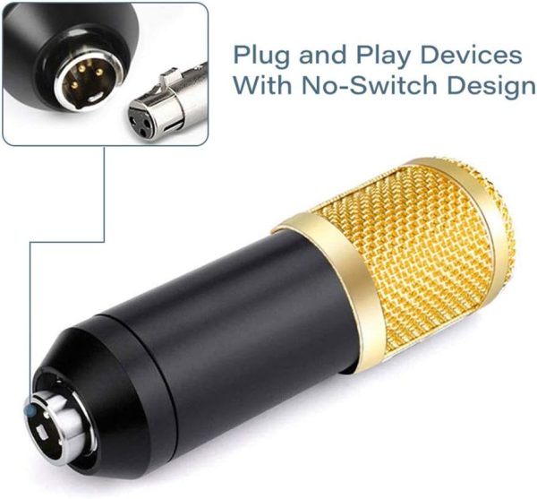 Professional Condenser Microphone – Podcast Mic Set Condenser Microphone