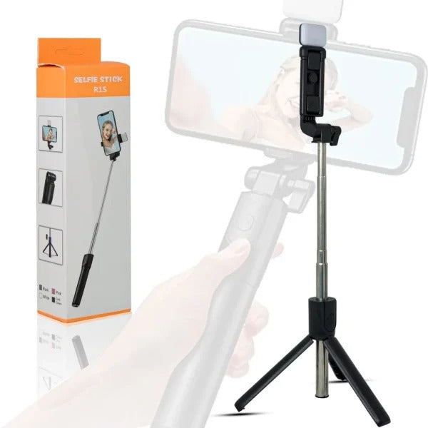 Selfie Stick With Light And Tripod R1s